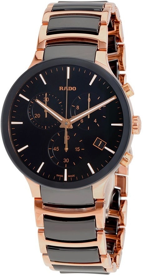 Rado Miesten kello R30187172 Centrix Musta/Punakultasävyinen Ø40 mm