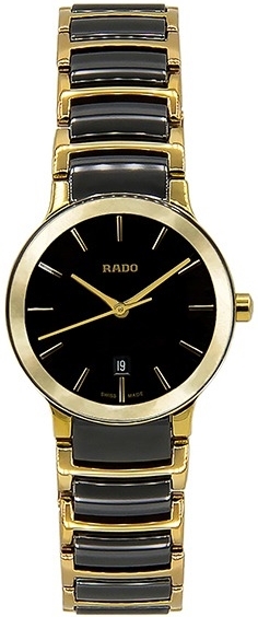 Rado Centrix Naisten kello R30528172 Musta/Kullansävytetty teräs