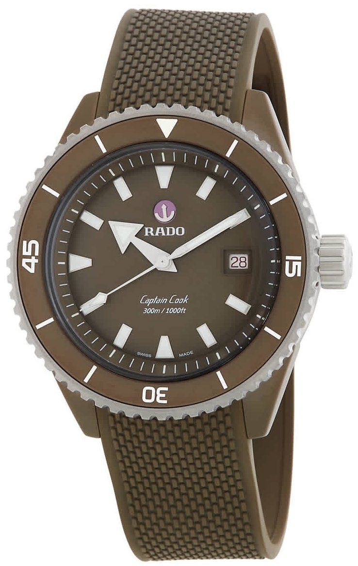 Rado Miesten kello R32130318 Captain Cook Vihreä/Kumi Ø43 mm