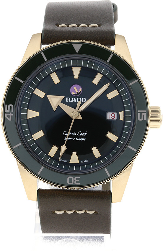 Rado Miesten kello R32504315 Captain Cook Vihreä/Nahka Ø42 mm