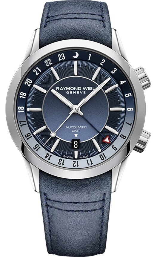 Raymond Weil Miesten kello 2761-STC-50001 Freelancer Sininen/Nahka