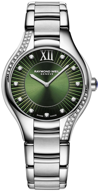 Raymond Weil Naisten kello 5132-S1S-52181 Noemia Vihreä/Teräs Ø32