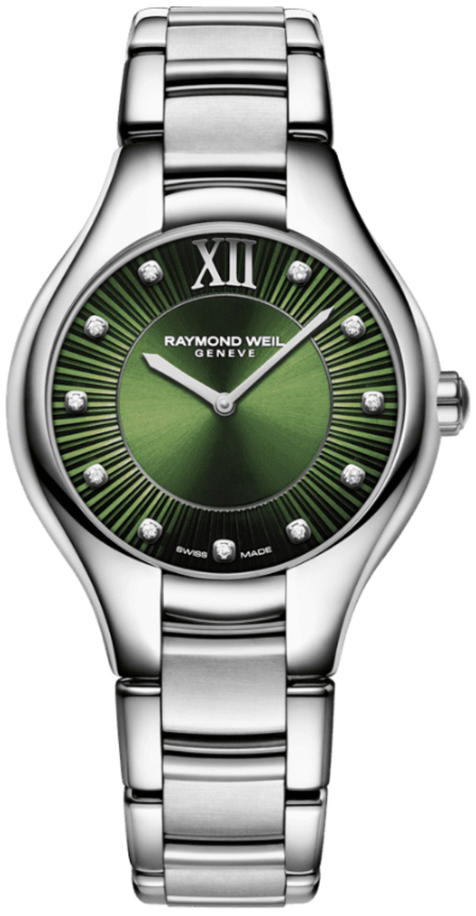 Raymond Weil Naisten kello 5132-ST-52181 Noemia Vihreä/Teräs Ø32 mm