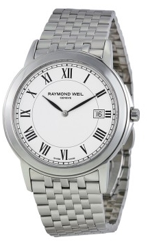 Raymond Weil Tradition Miesten kello 5466-ST-00300 Valkoinen/Teräs