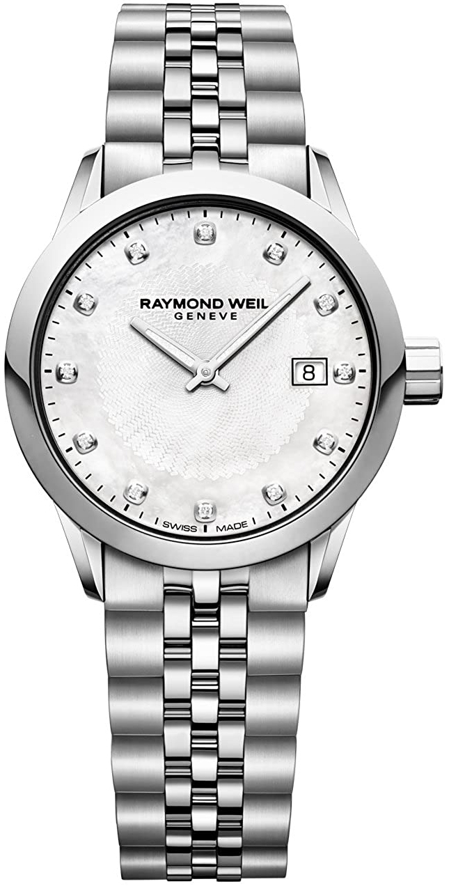 Raymond Weil Naisten kello 5629-ST-97081 Freelancer Valkoinen/Teräs