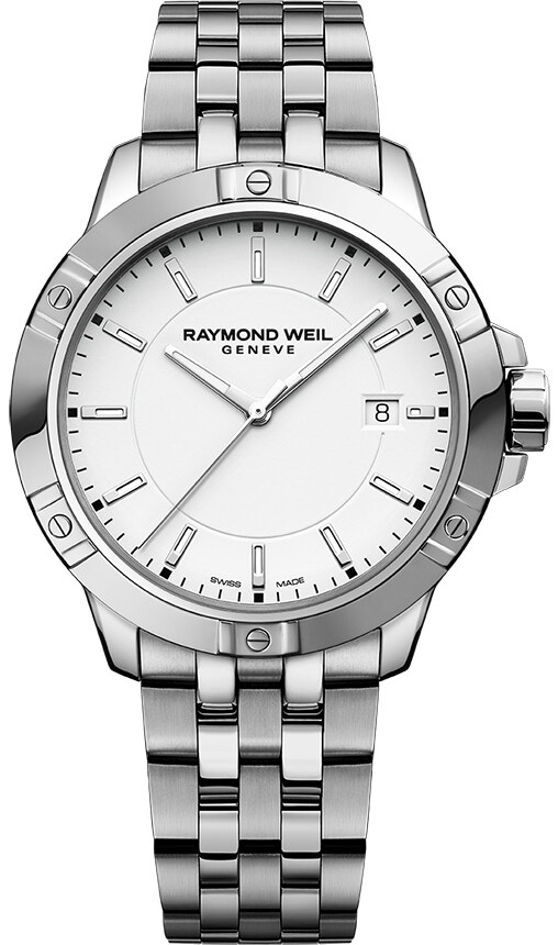 Raymond Weil Miesten kello 8160-ST-30041 Tango Valkoinen/Teräs Ø41