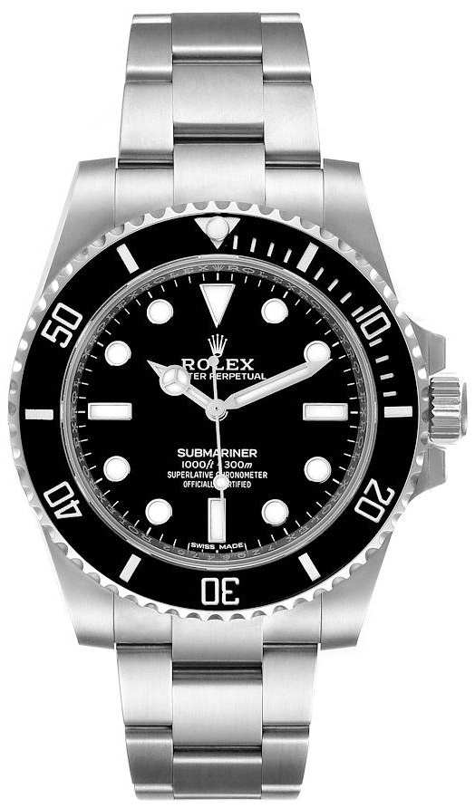 Rolex Miesten kello 114060-0002 Submariner Musta/Teräs Ø40 mm