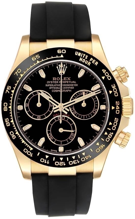 Rolex Miesten kello 116518LN-0043 Cosmograph Daytona Musta/Kumi Ø40