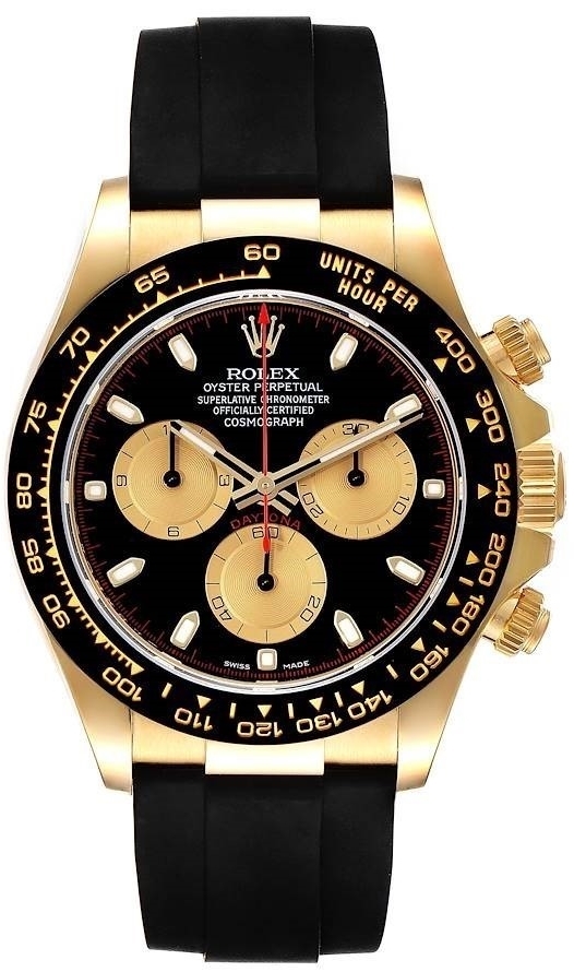 Rolex Miesten kello 116518LN-0047 Cosmograph Daytona Musta/Kumi Ø40