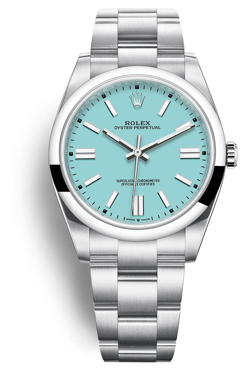 Rolex Miesten kello 124300-0006 Oyster Perpetual 41 Tiffany Blue