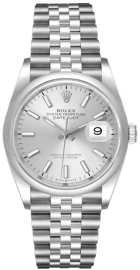 Rolex Miesten kello 126200-0001 Datejust 36 Hopea/Teräs Ø36 mm