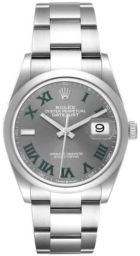 Rolex Miesten kello 126200-0018 Datejust 36 Harmaa/Teräs Ø36 mm