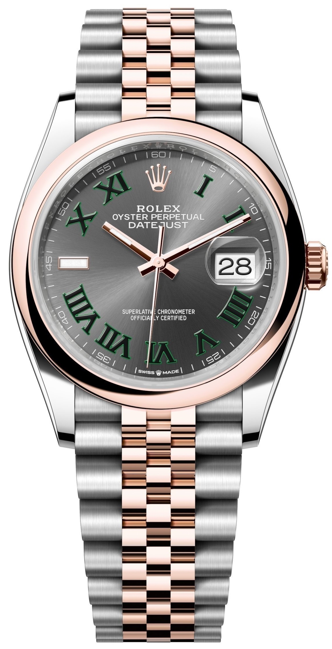 Rolex Miesten kello 126201-0029 Datejust 36 Harmaa/Teräs Ø36 mm