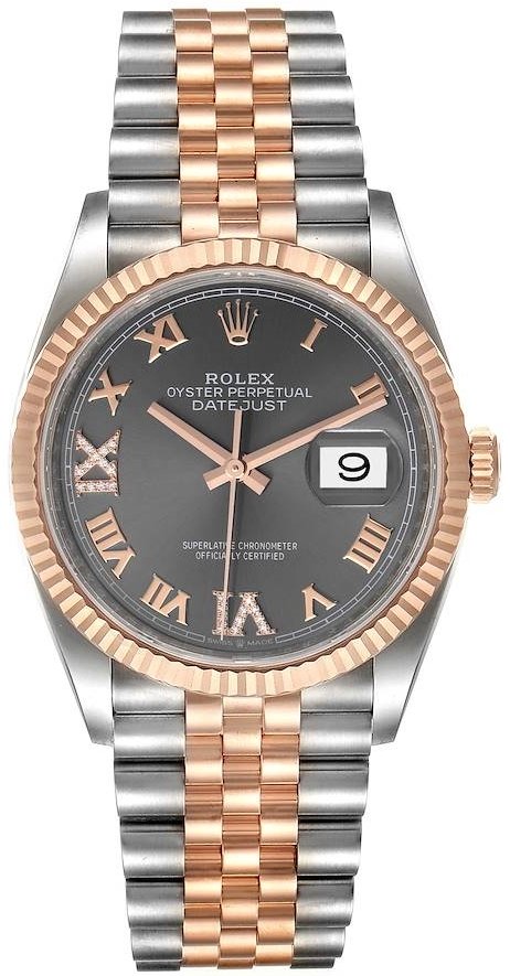 Rolex Miesten kello 126231-0023 Datejust 36 Harmaa/Teräs Ø36 mm