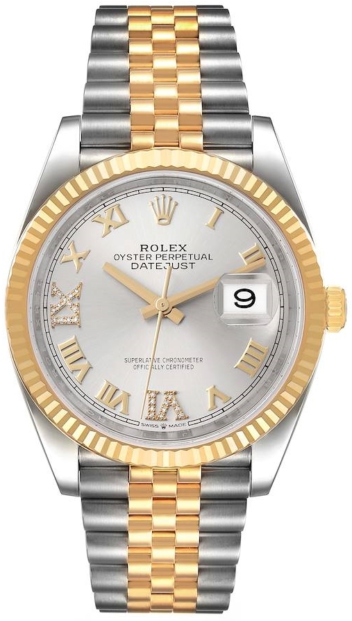 Rolex Miesten kello 126233-0031 Datejust 36 Hopea/Teräs Ø36 mm