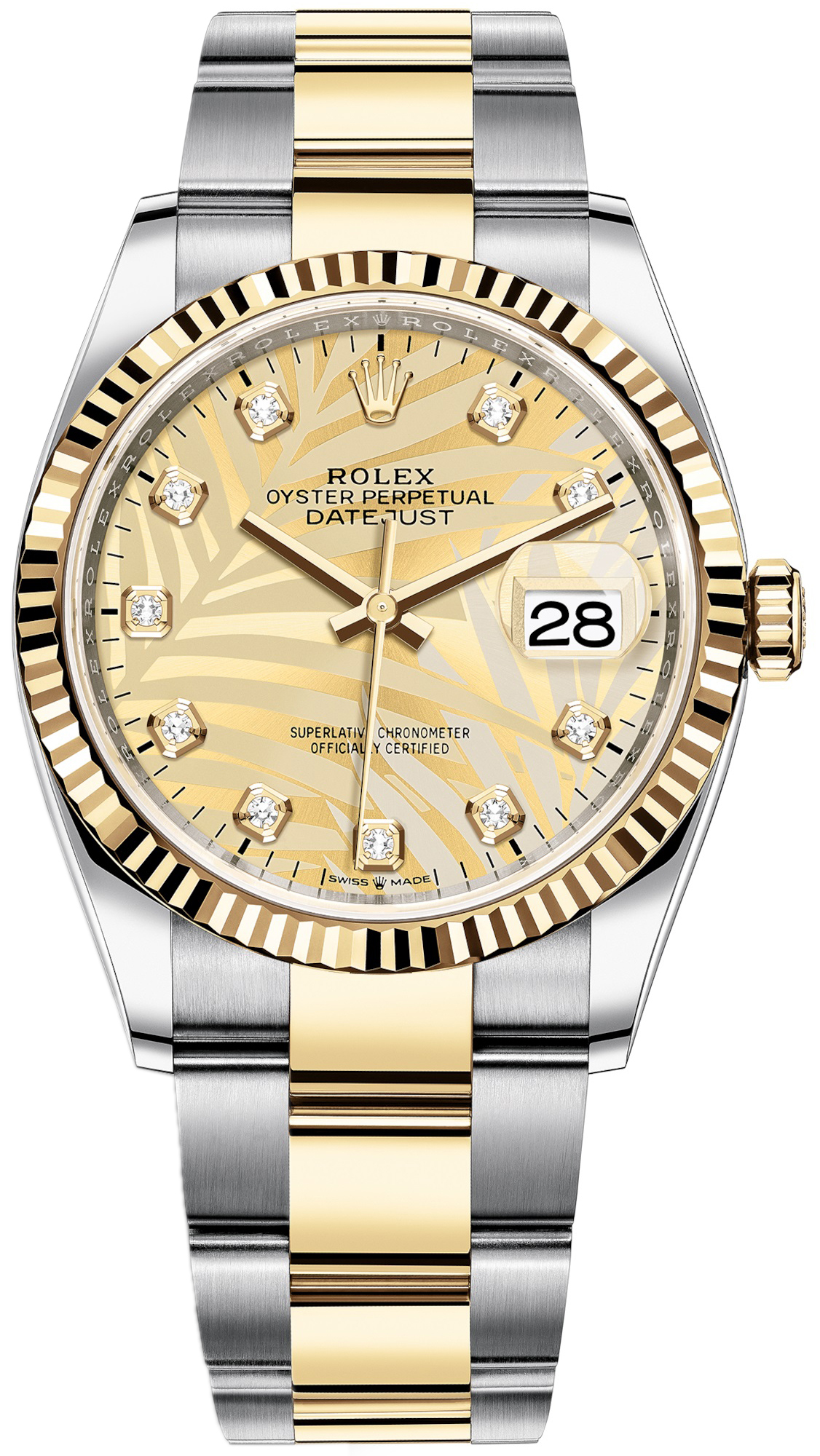 Rolex Naisten kello 126233-0044 Datejust 36 Kullattu/18K keltakultaa