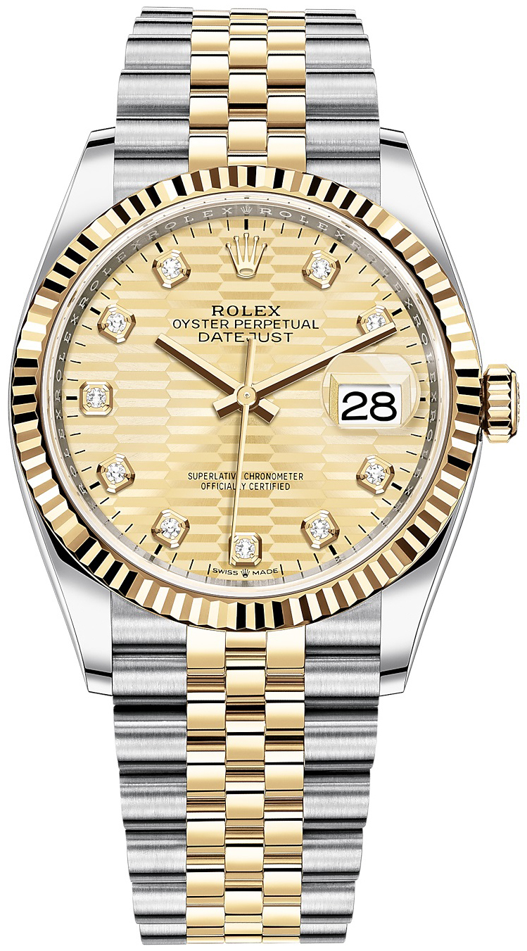 Rolex Naisten kello 126233-0045 Datejust 36 Kullattu/18K keltakultaa