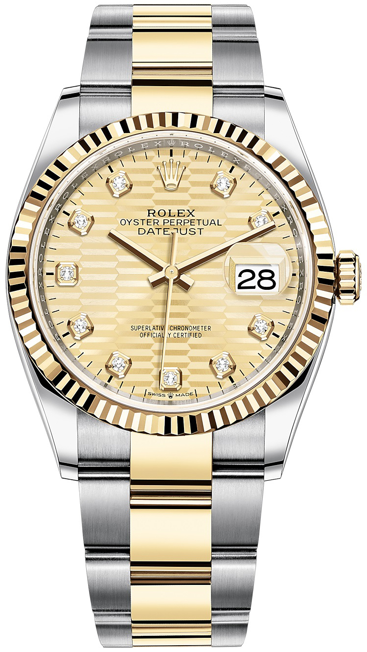 Rolex Naisten kello 126233-0046 Datejust 36 Kullattu/18K keltakultaa