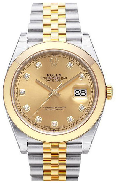 Rolex Miesten kello 126303-0012 Datejust 41 Kullattu/18K keltakultaa