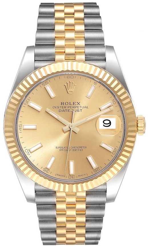 Rolex Miesten kello 126333-0010 Datejust41 Kullattu/18K keltakultaa