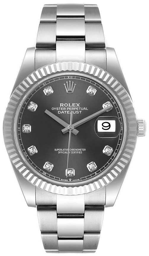 Rolex Miesten kello 126334-0005 Datejust 41 Harmaa/Teräs Ø41 mm