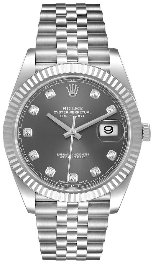 Rolex Miesten kello 126334-0006 Datejust 41 Harmaa/Teräs Ø41 mm