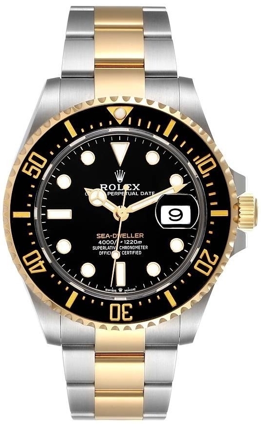 Rolex Miesten kello 126603-0001 Sea-Dweller Musta/18K keltakultaa