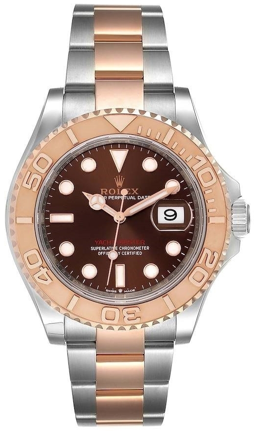 Rolex Miesten kello 126621-0001 Yacht-Master 40 Ruskea/18K punakultaa