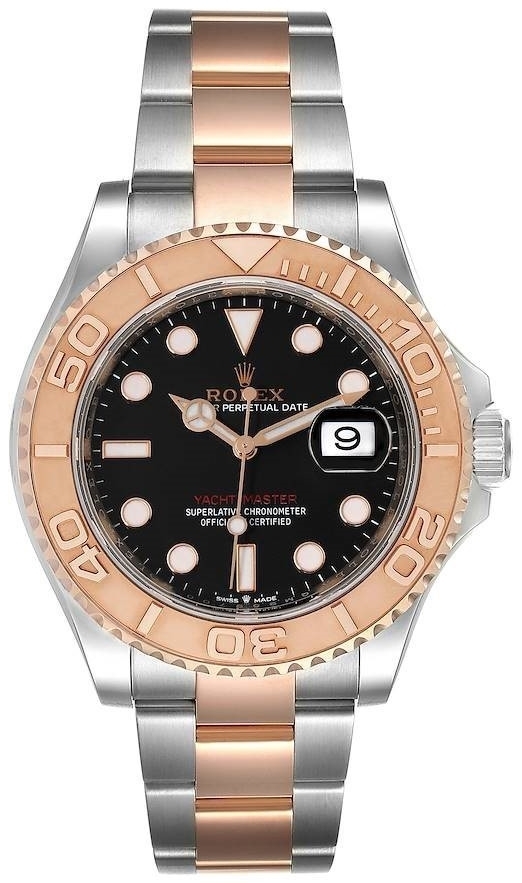 Rolex Miesten kello 126621-0002 Yacht-Master 40 Musta/18K punakultaa