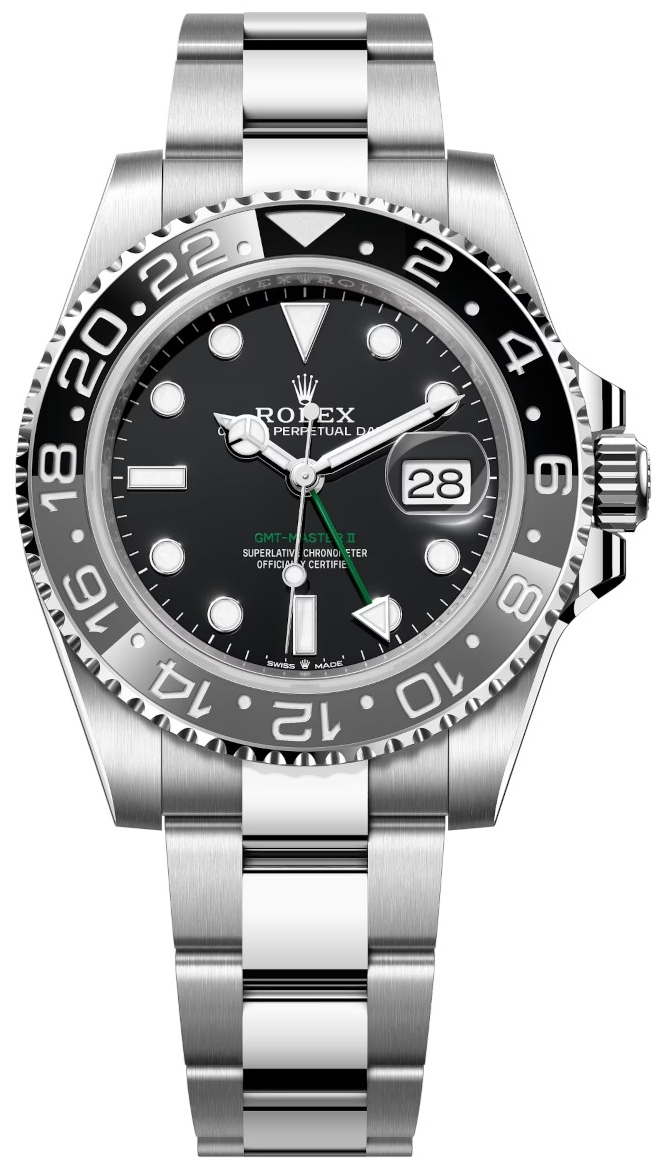 Rolex 126710GRNR-0004 GMT-Master II Musta/Teräs Ø40 mm