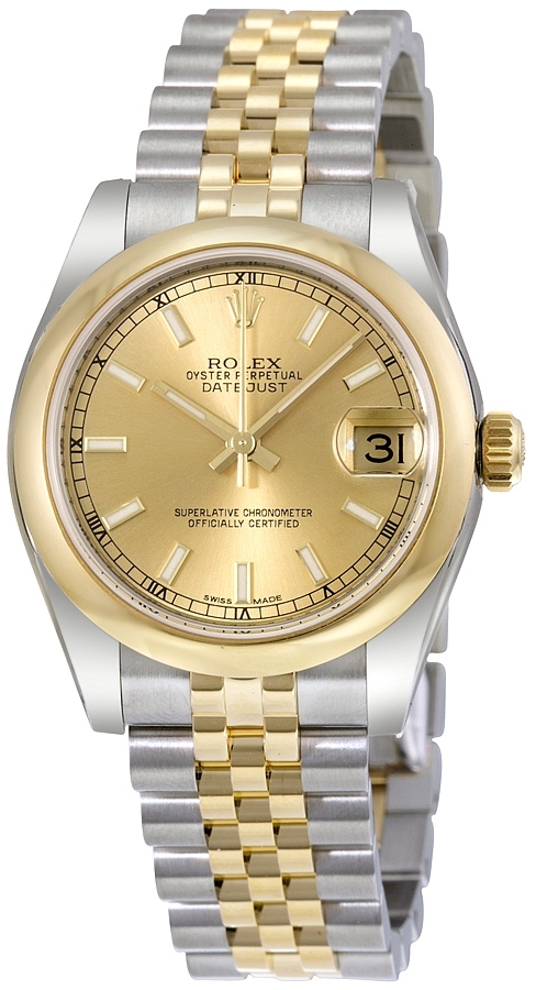 Rolex Naisten kello 178243-0003 Datejust 31 Samppanja/Teräs Ø31 mm