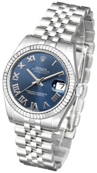 Rolex Naisten kello 178274-0081 Datejust Midsize Sininen/Teräs Ø31