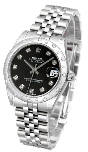 Rolex Naisten kello 178344-0062 Datejust 31 Musta/Teräs Ø31 mm