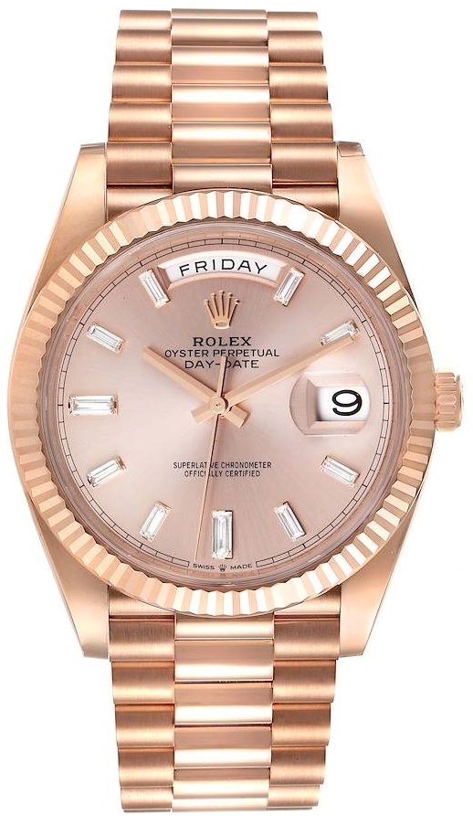 Rolex Miesten kello 228235-2 Day-Date 40 Pinkki/18K punakultaa Ø40 mm