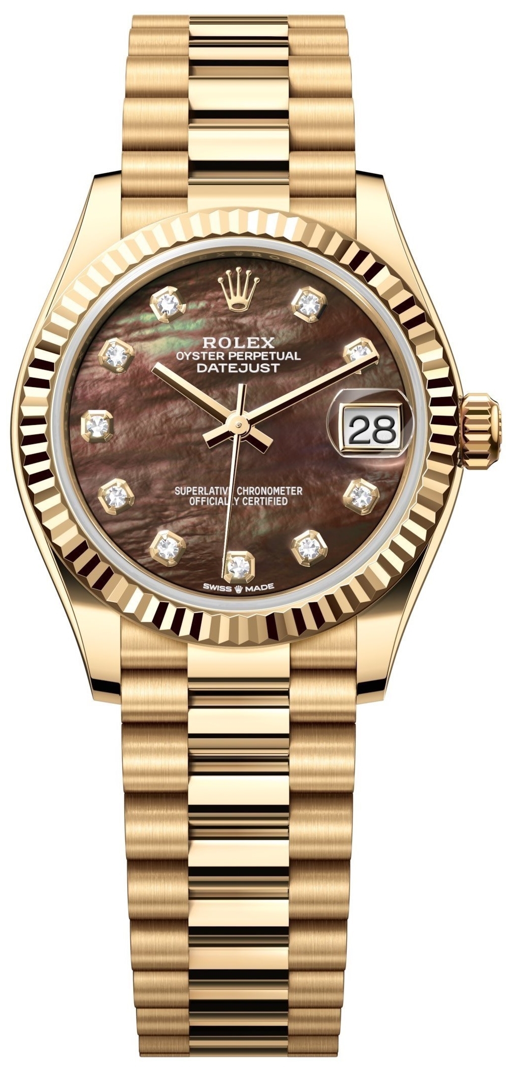 Rolex Naisten kello 278278-0038 Datejust 31 Musta/18K keltakultaa