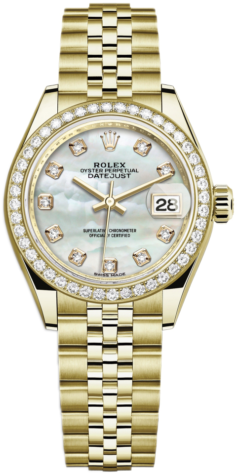 Rolex Naisten kello 279138RBR-0016 Lady-Datejust 28 Valkoinen/18K