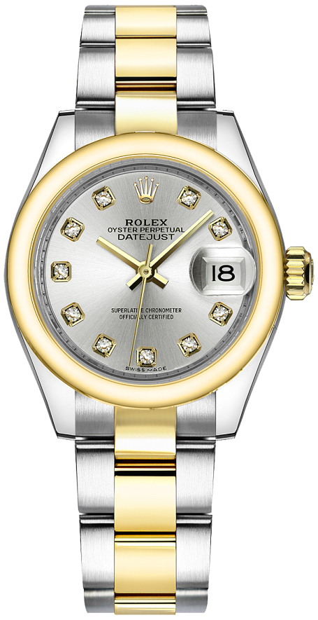 Rolex Naisten kello 279163-0008 Lady-Datejust 28 Hopea/18K