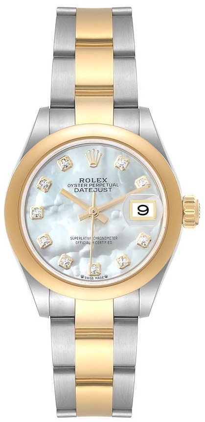 Rolex Naisten kello 279163-0014 Lady-Datejust 28 Valkoinen/18K