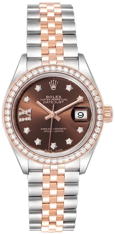 Rolex Naisten kello 279171-0003 Lady-Datejust 28 Ruskea/18K