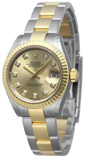 Rolex Naisten kello 279173-0012 Lady-Datejust 28 Kullattu/18K