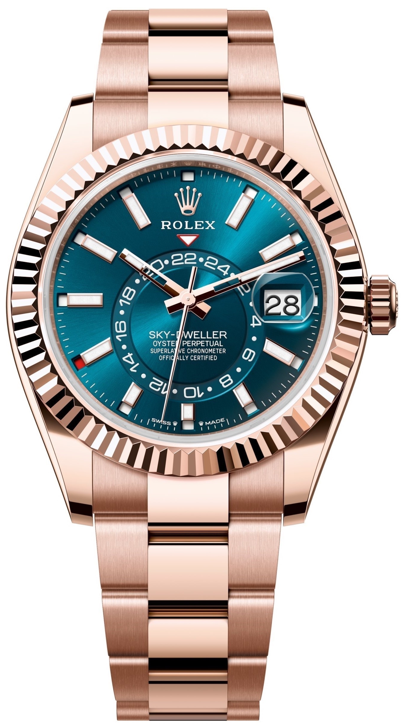 Rolex Miesten kello 336935-0001 Sky-Dweller Sininen/Teräs Ø42 mm