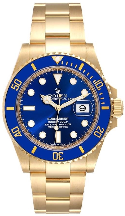 Rolex Miesten kello 126618LB-0002 Submariner Sininen/18K keltakultaa