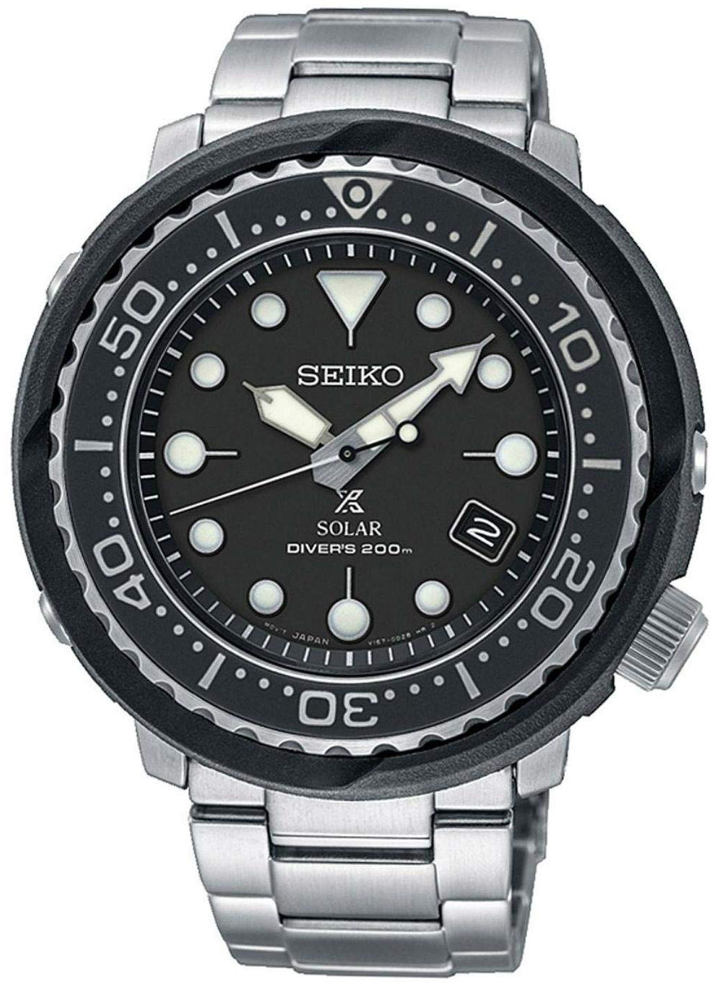 Seiko Prospex Miesten kello SNE497P1 Musta/Teräs Ø47 mm