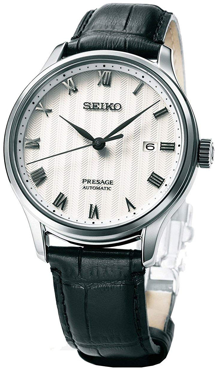 Seiko Presage Miesten kello SRPC83J1 Valkoinen/Nahka Ø41.74 mm