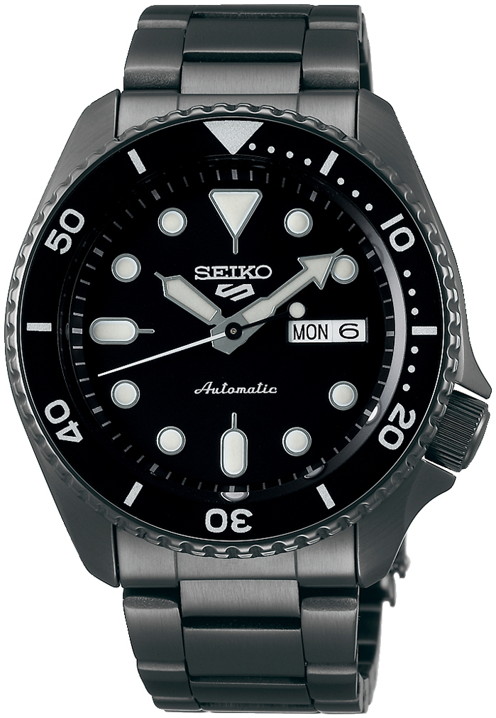 Seiko 5 Sports Miesten kello SRPD65K1 Musta/Teräs Ø43 mm