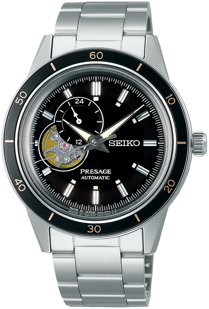 Seiko Miesten kello SSA425J1 Presage Musta/Teräs Ø40.8 mm