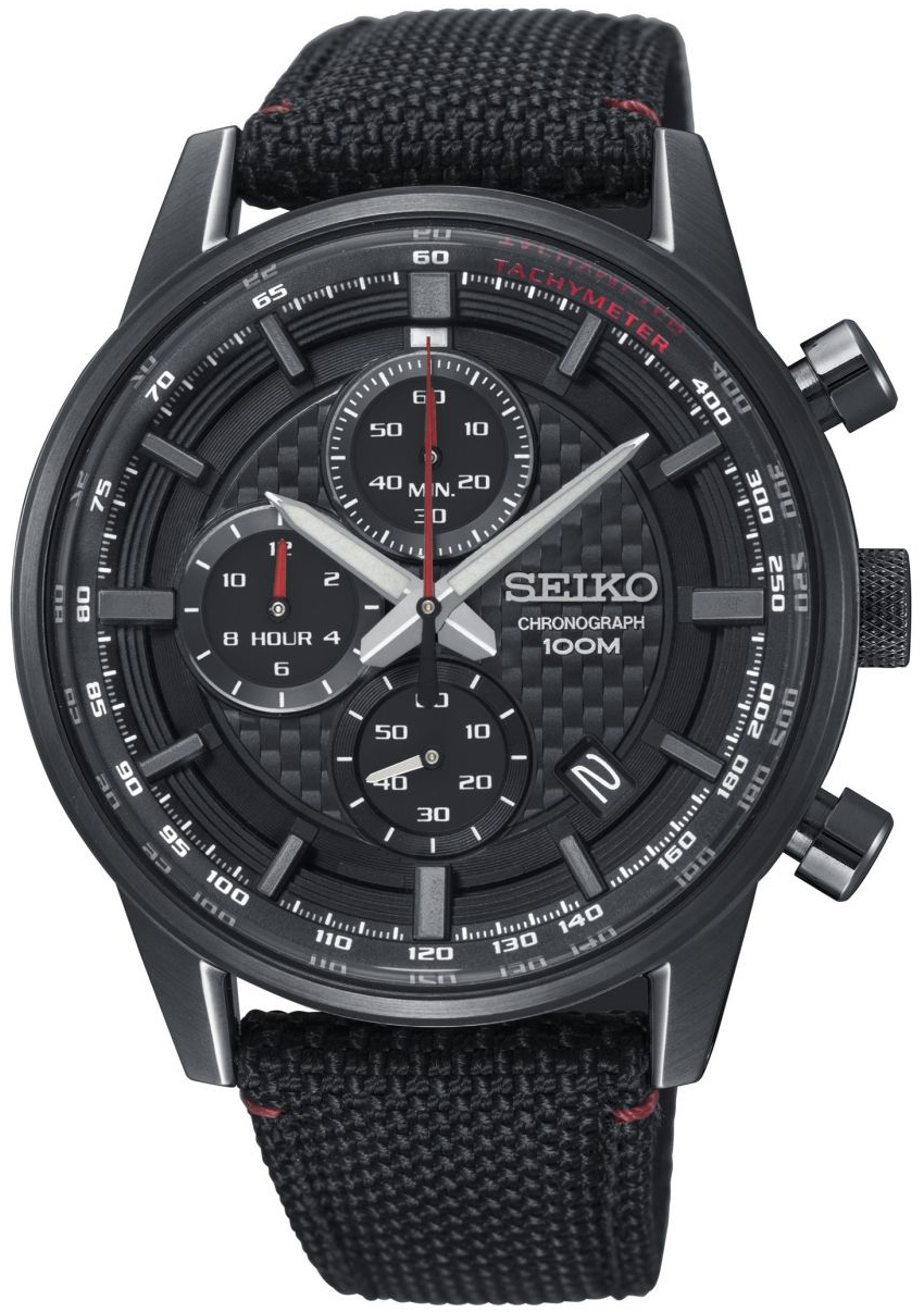 Seiko 99999 Miesten kello SSB315P1 Musta/Nahka Ø42 mm