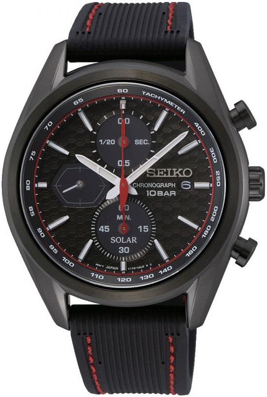 Seiko Miesten kello SSC777P1 Musta/Kumi Ø41 mm