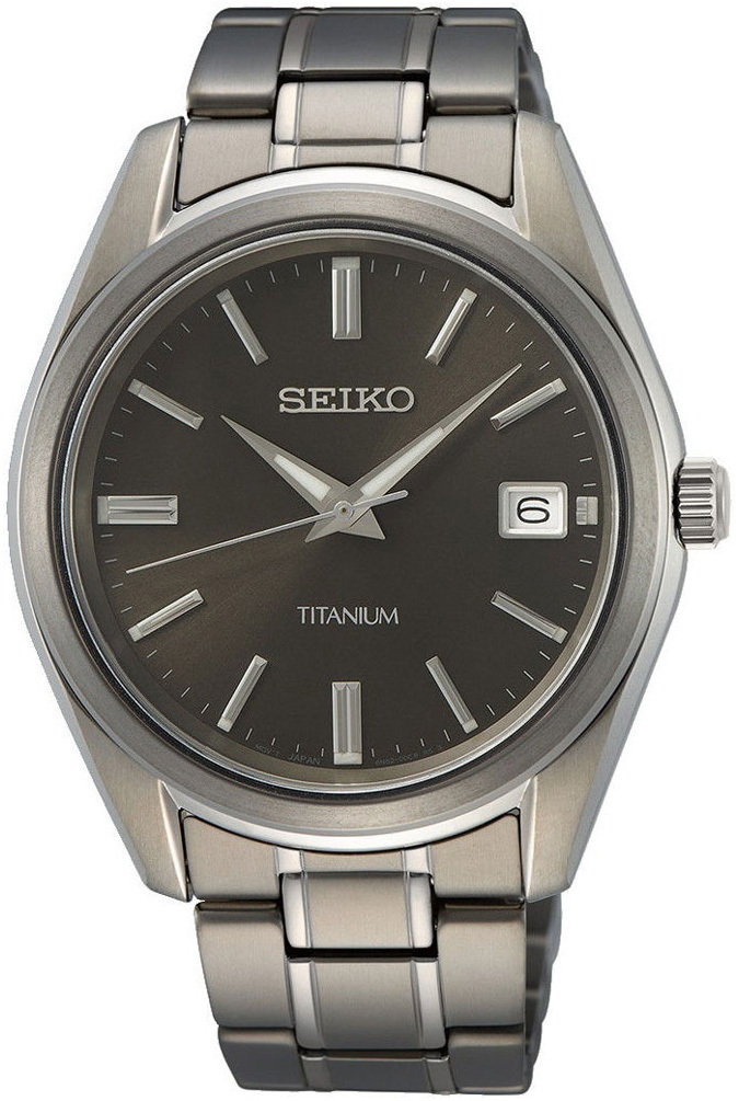 Seiko Miesten kello SUR375P1 Harmaa/Titaani Ø40.2 mm