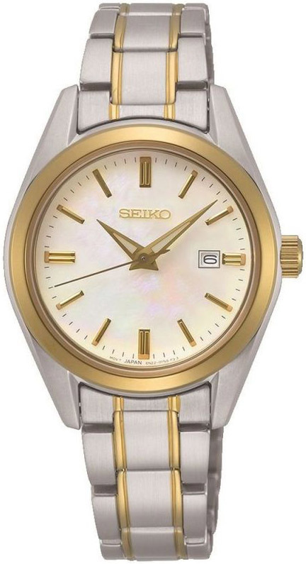 Seiko Naisten kello SUR636P1 Classic Valkoinen/Kullansävytetty